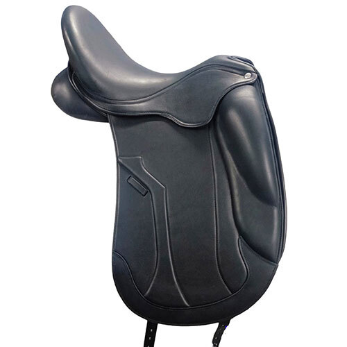 Leather Saddlery - High-Quality Smooth Indian Leather, Standard Size, Black Color - All-Purpose Design with Softy Covered Knee Pad for Ultimate Comfort