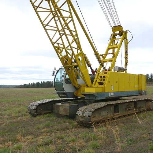 Crawler Cranes Application: Storage Yard