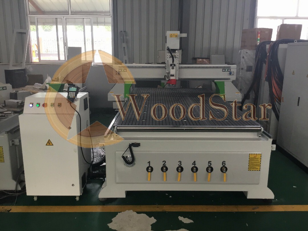 Woodstar Cnc Router Wsr-1325 - Heavy Weld Tube Structure, 1500x2500x300 Mm Working Area | 24000 Rpm Hqd Air-cooled Spindle, 1 Year Warranty, 1200 Kgs Gross Weight, Artcam & V-carve Aspire Software