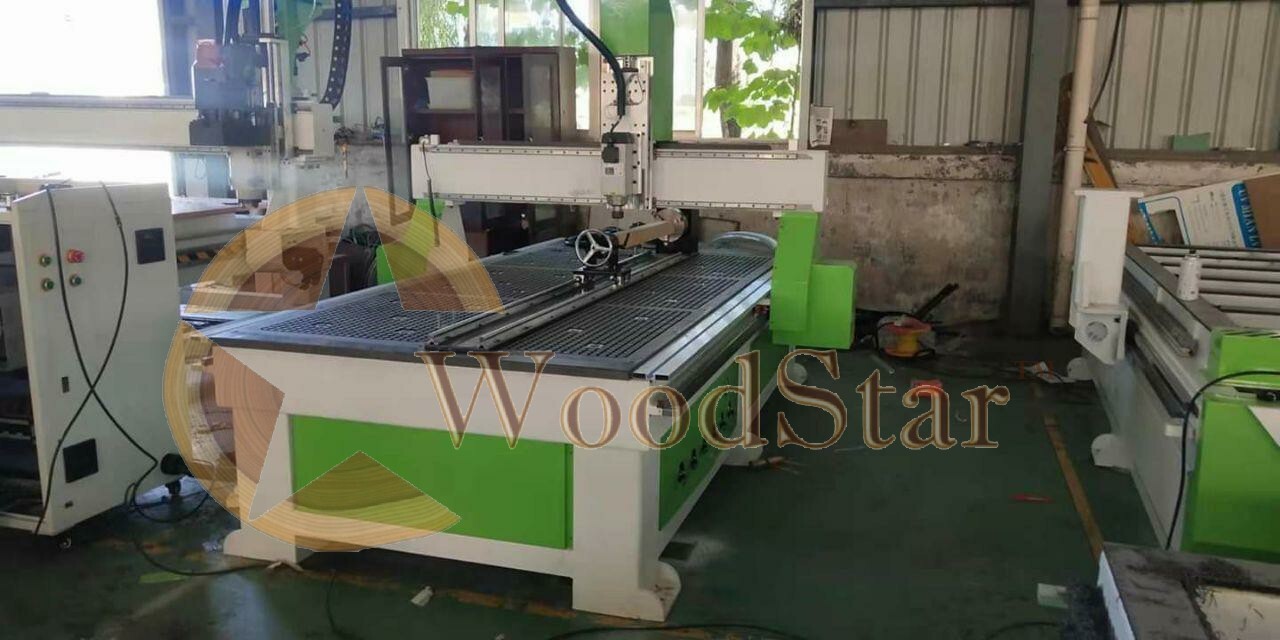 Woodstar Cnc Router Wsr-1325 - Heavy Weld Tube Structure, 1500x2500x300 Mm Working Area | 24000 Rpm Hqd Air-cooled Spindle, 1 Year Warranty, 1200 Kgs Gross Weight, Artcam & V-carve Aspire Software