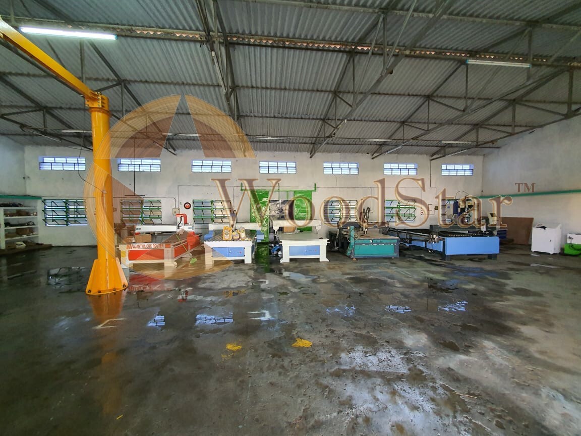 Woodstar Cnc Router Wsr-1325 - Heavy Weld Tube Structure, 1500x2500x300 Mm Working Area | 24000 Rpm Hqd Air-cooled Spindle, 1 Year Warranty, 1200 Kgs Gross Weight, Artcam & V-carve Aspire Software