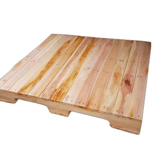 Two Way Entry Close Boarded Pallet - Wooden, Double Faced Design | Custom Color, Dual-Handlift Capability