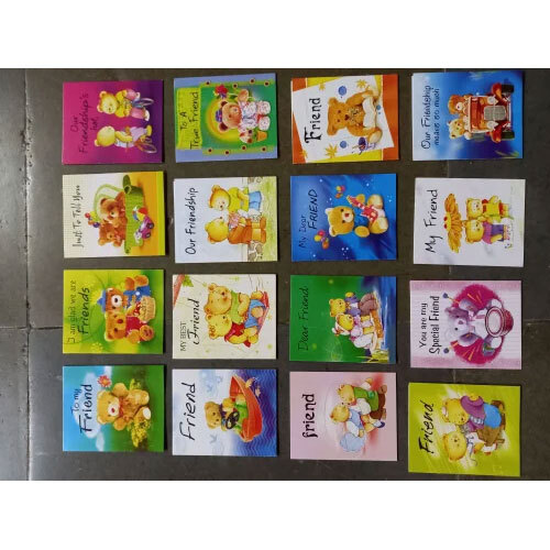 Friendship Day Greeting Cards - 2x2 Inch Glossy Paper | Ideal for Celebrating Friendship, Perfect for Any Occasion