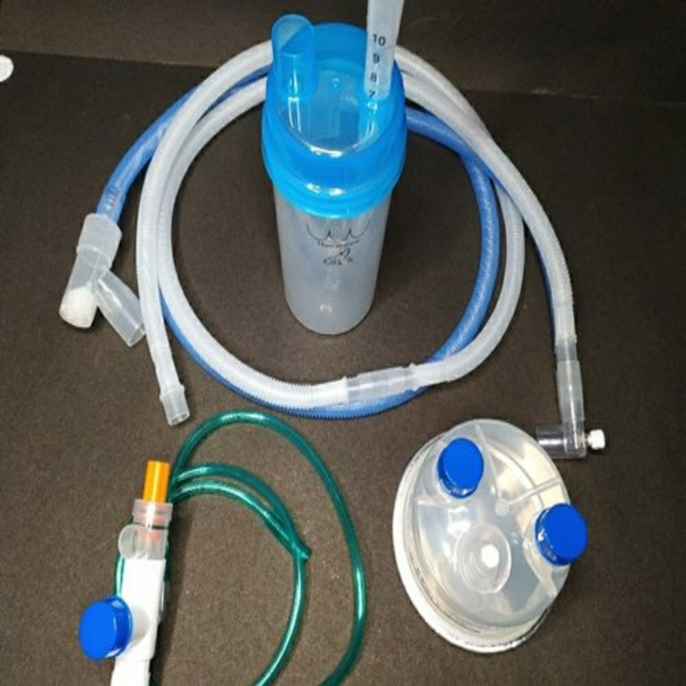 Bubble C-pep Circuit - Non-invasive Ventilation For Newborns, Humidified Oxygen Delivery Via Binasal Prongs Or Nasal Mask, Water Immersion Pressure Control