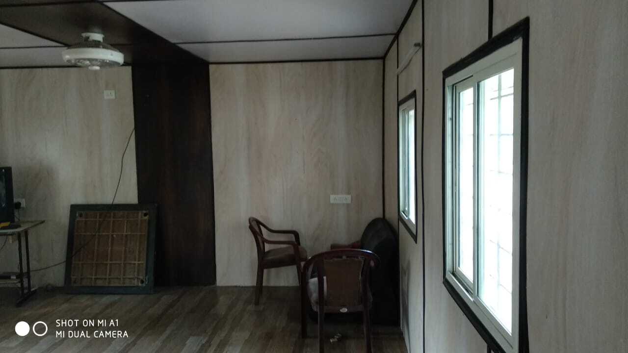 Ms Portable Cabin - Mild Steel, Pvc Construction, Customized Color Options | Ideal For Hotels, Offices, Guard Houses, Toilets, Workshops With Strong Wind And Earthquake Resistance