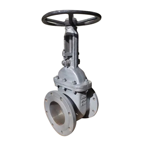 Flanged Gate Valve - Stainless Steel, Polished Finish | Round Shape, Manual Operation, Designed for Industrial Water Applications
