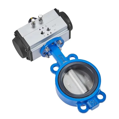 Pneumatic Butterfly Valve - High Pressure, Stainless Steel | Industrial Use with Water Media