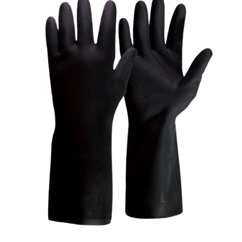 Uisp 11809 Heavy Weight Industrial Latex Neoprene Gloves - Pattern: Plain