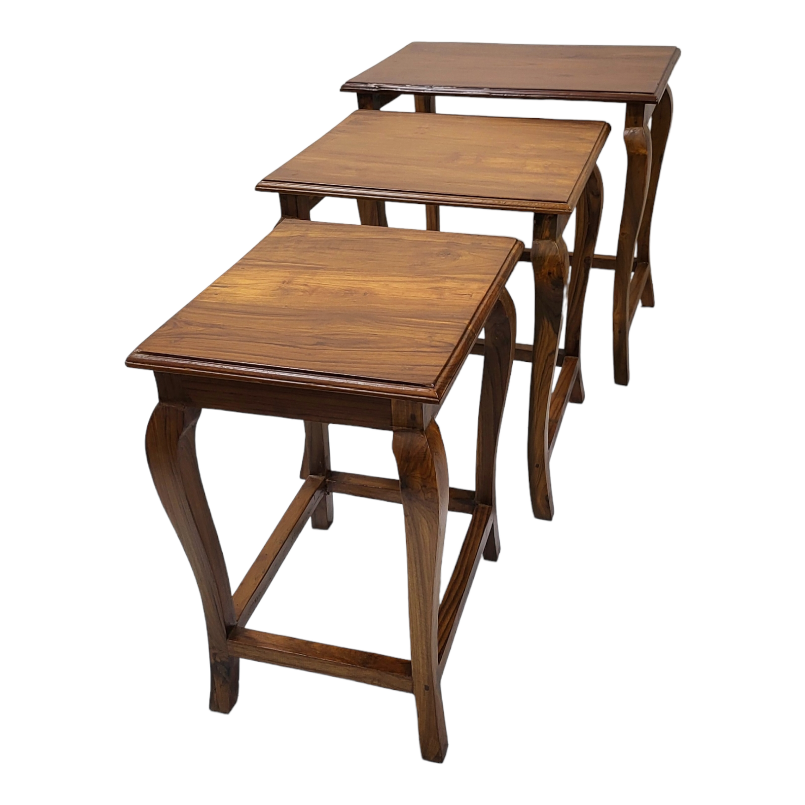Painted Wooden Nesting Table