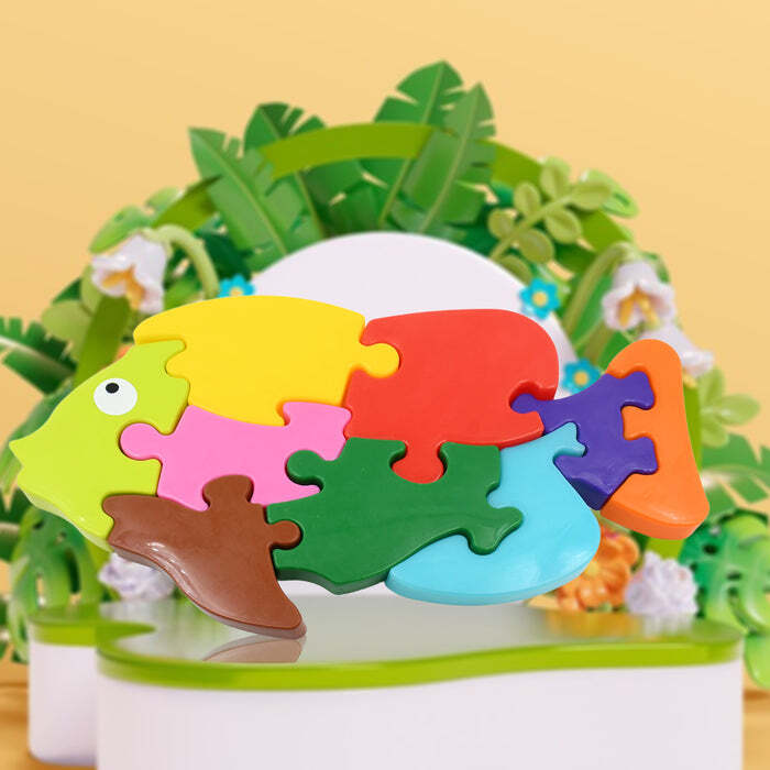 Plastic Fish & Elephant Shape Puzzle