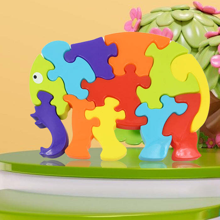 Plastic Fish & Elephant Shape Puzzle