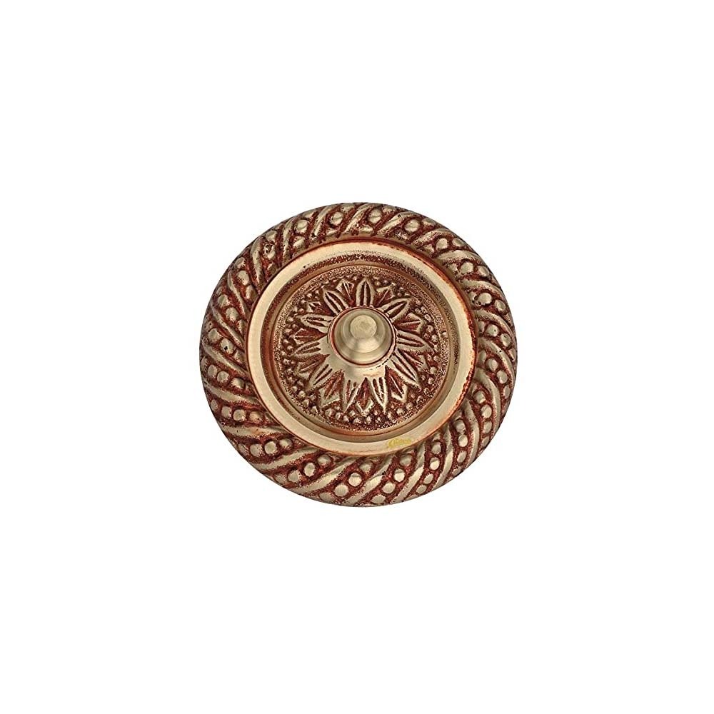 Chitra Brass Decorative Apec Door Dooms - Pack Of 4 (Brush Golden Copper, 50 Mm)