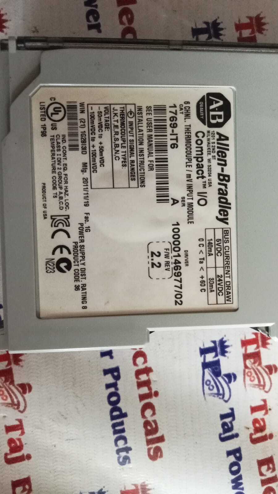 Allen Bradley 1769-it6 Plc