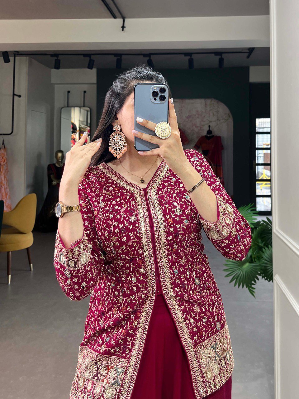 Sharara Suit - Color: Pink