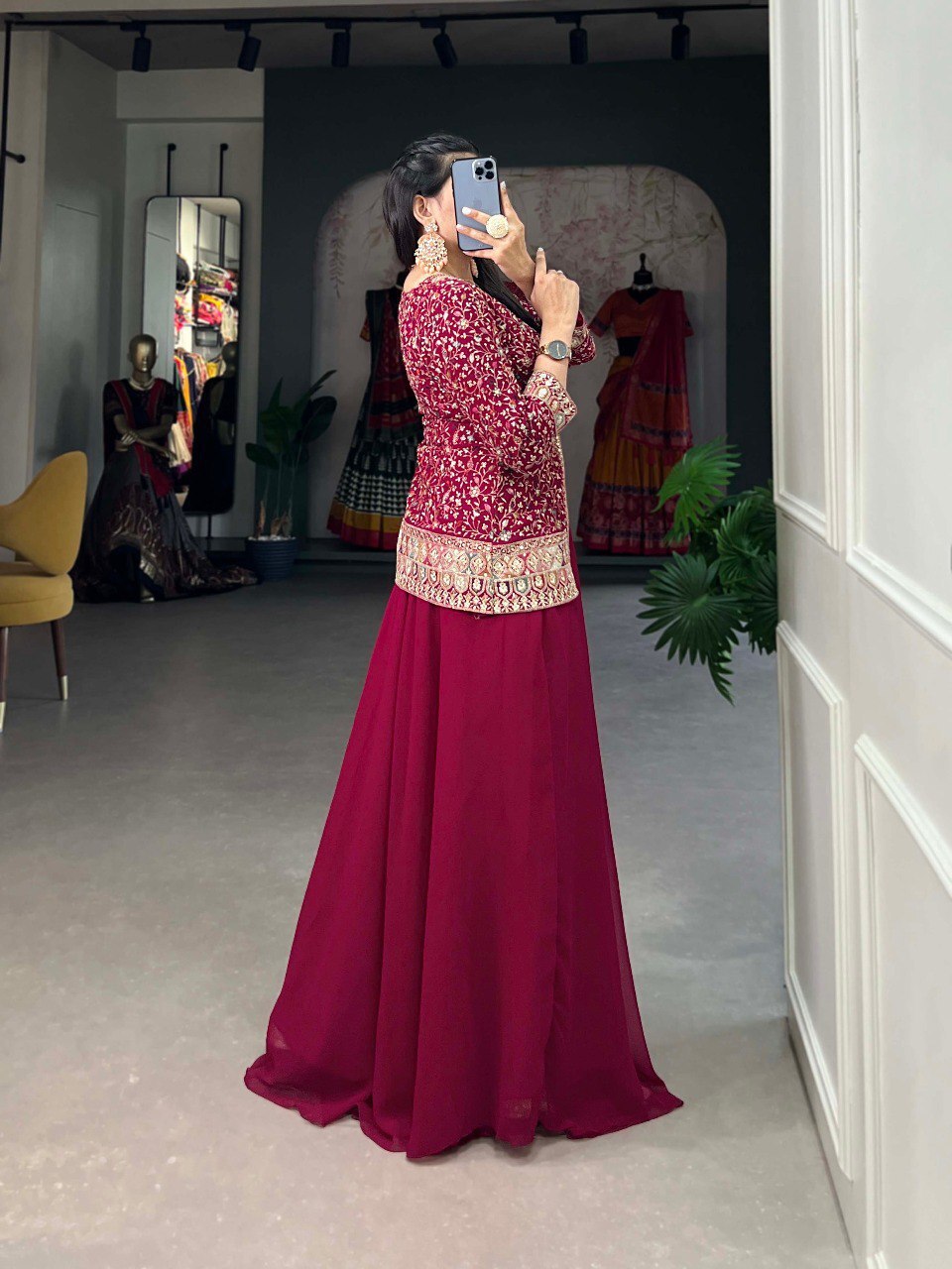 Sharara Suit - Color: Pink