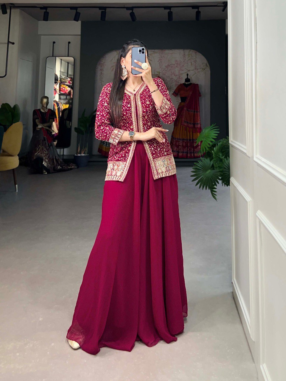 Sharara Suit - Color: Pink