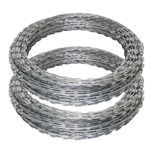 Reinforced Barbed Tape Wire - Galvanized Iron, 2mm Dia x 30mm Length | Multi-Purpose Industrial Security Solution, Reliable Protection