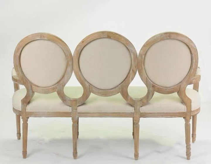 Oc-2954 Oak Wood With Linen Fabric Occasional Chair Wedding Chair Rental - Color: Different Available