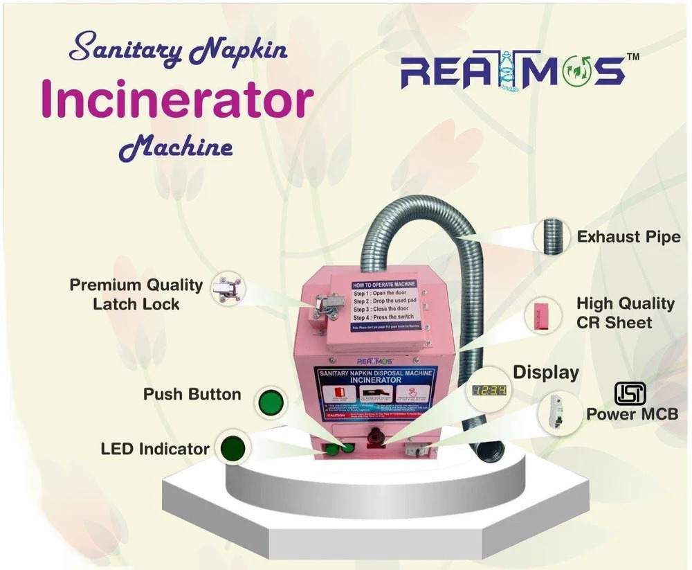 Electrical Sanitary Napkin And Diaper Incinerator - Color: Multicolor