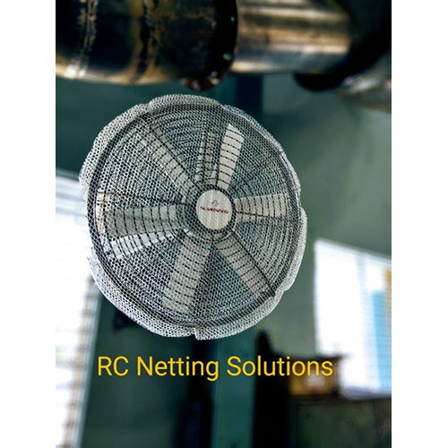 Industrial Fan Finger Protective Net Cover - Color: Green / Natural White / Black