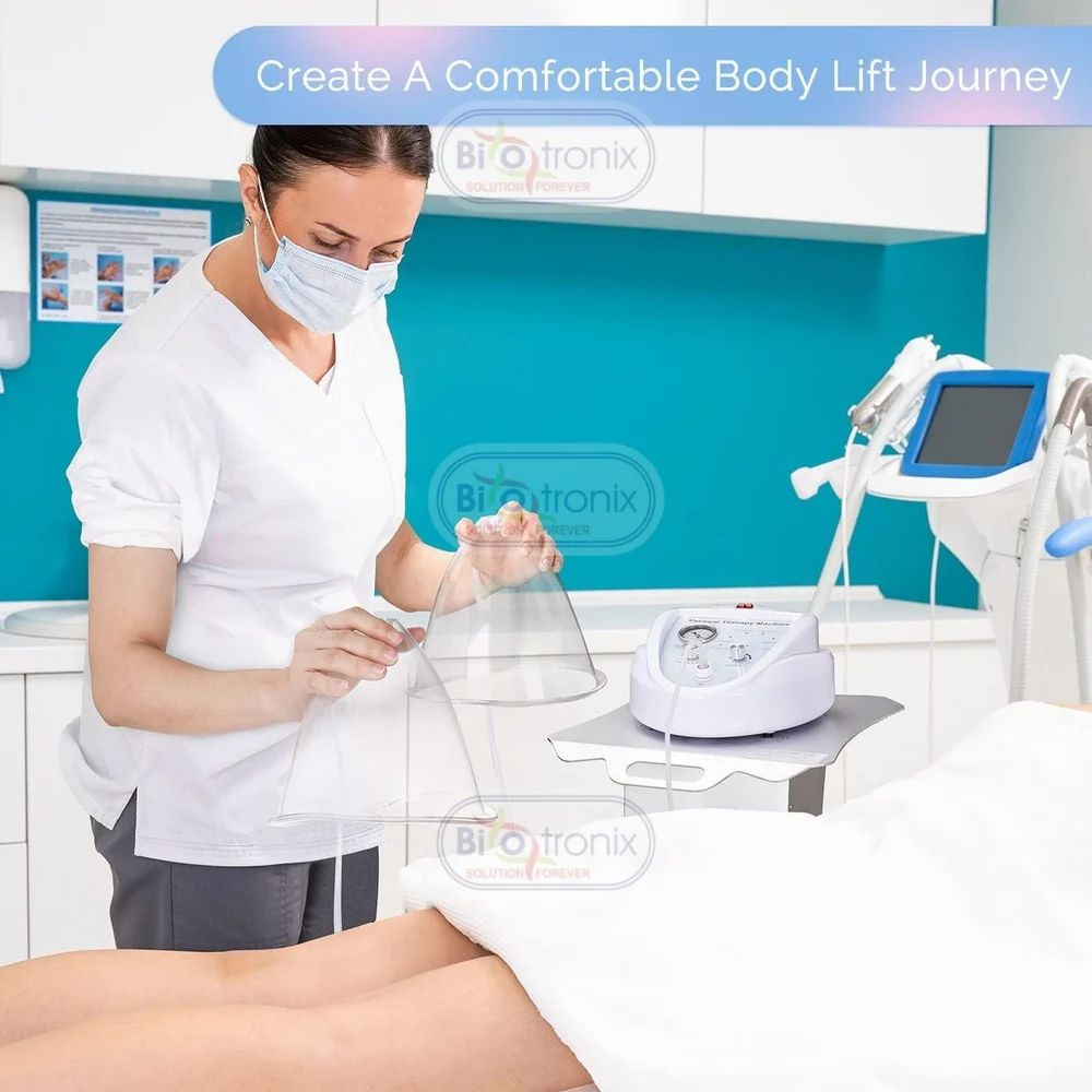 Abs Plastic Vacuum Therapy Machine Chest Enlargement Massage Device, For Clinical, Electrotherapy Equipment - Color: White