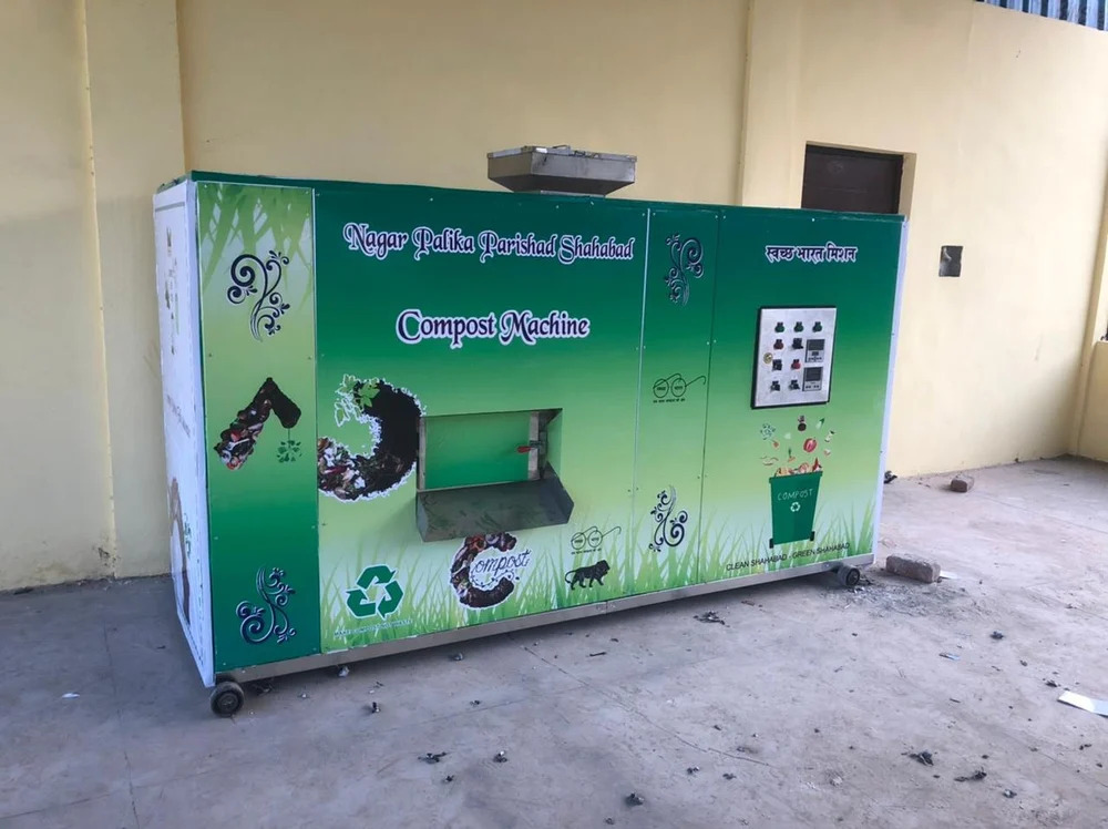 Mild Steel Three Phase Food Waste Composting Equipment - 500 Kg Capacity, Fully Digested Composting, Organic Waste Processing Unit