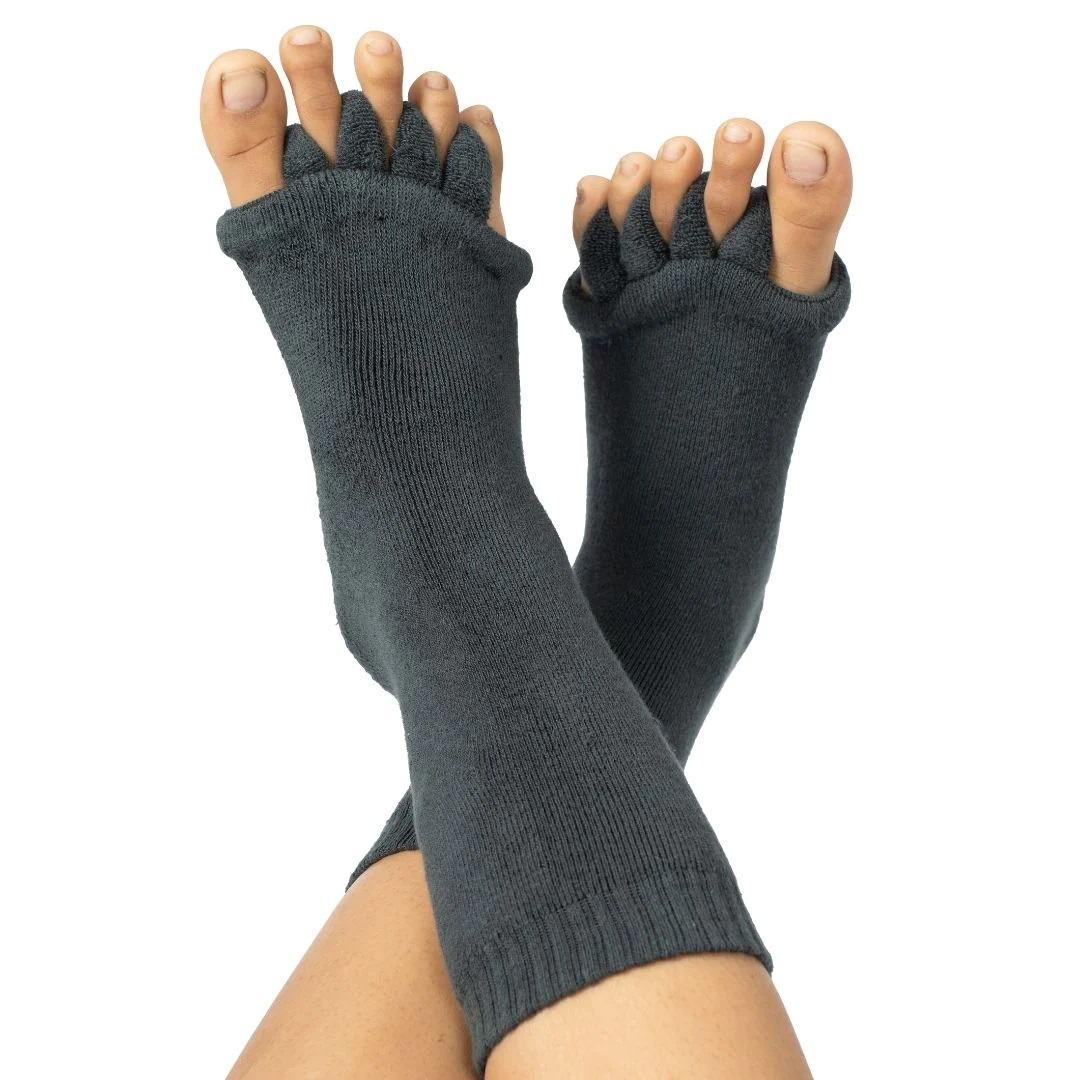 Women Alignment Socks - Cotton Bamboo, Adult Size, Florescent Color | Breathable, Moisture-wicking, High Elasticity, Ankle Length, Ergonomic Design