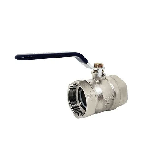 Silver Brass Ball Valves 2 Inch - 50 Mm Chrome Plated