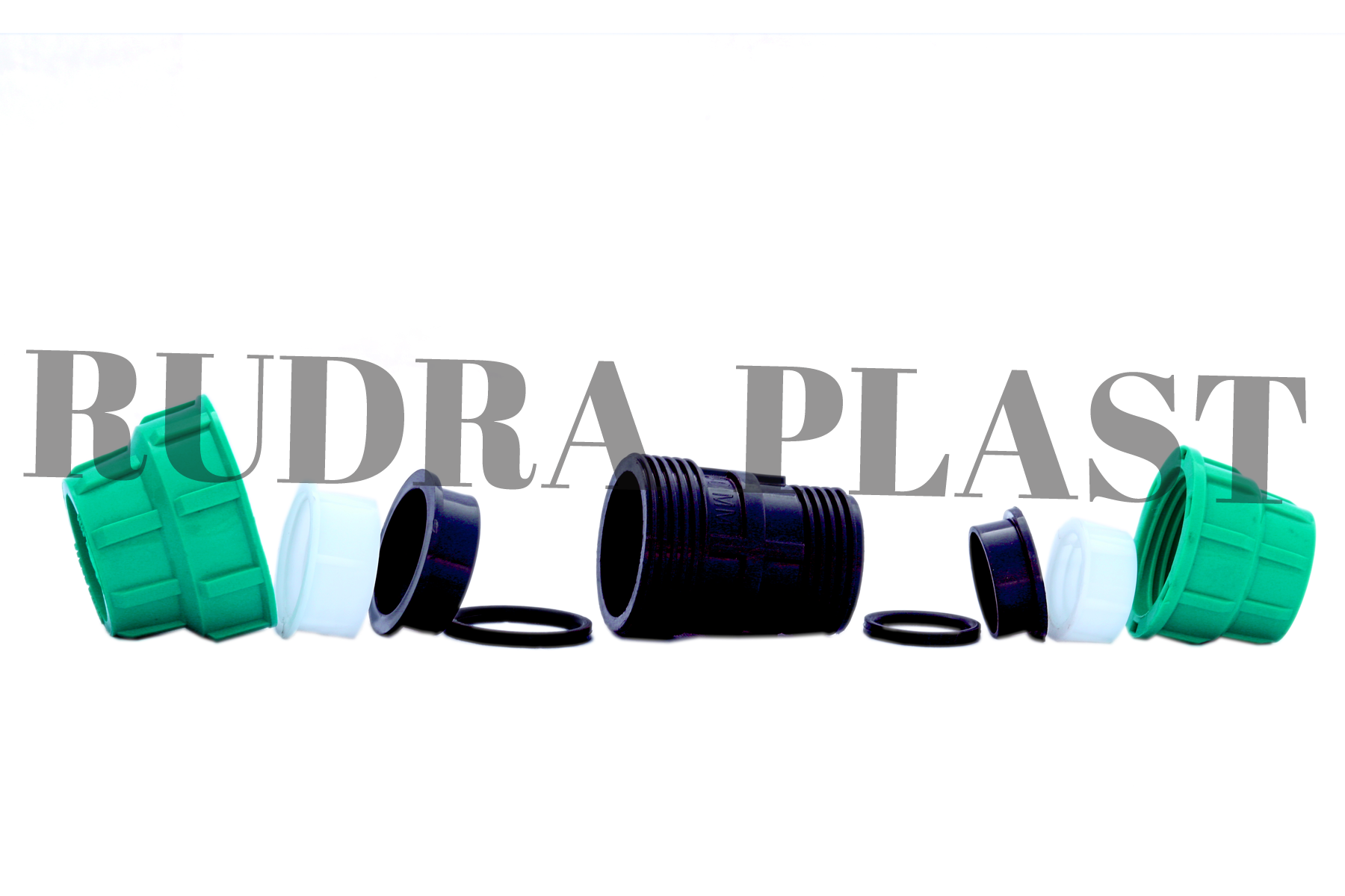 Pp Compression Fittings - Pp & Hdpe Material, 20mm To 400mm Diameter, Black Color | Corrosion Resistant, Easy Installation, Agricultural Applications