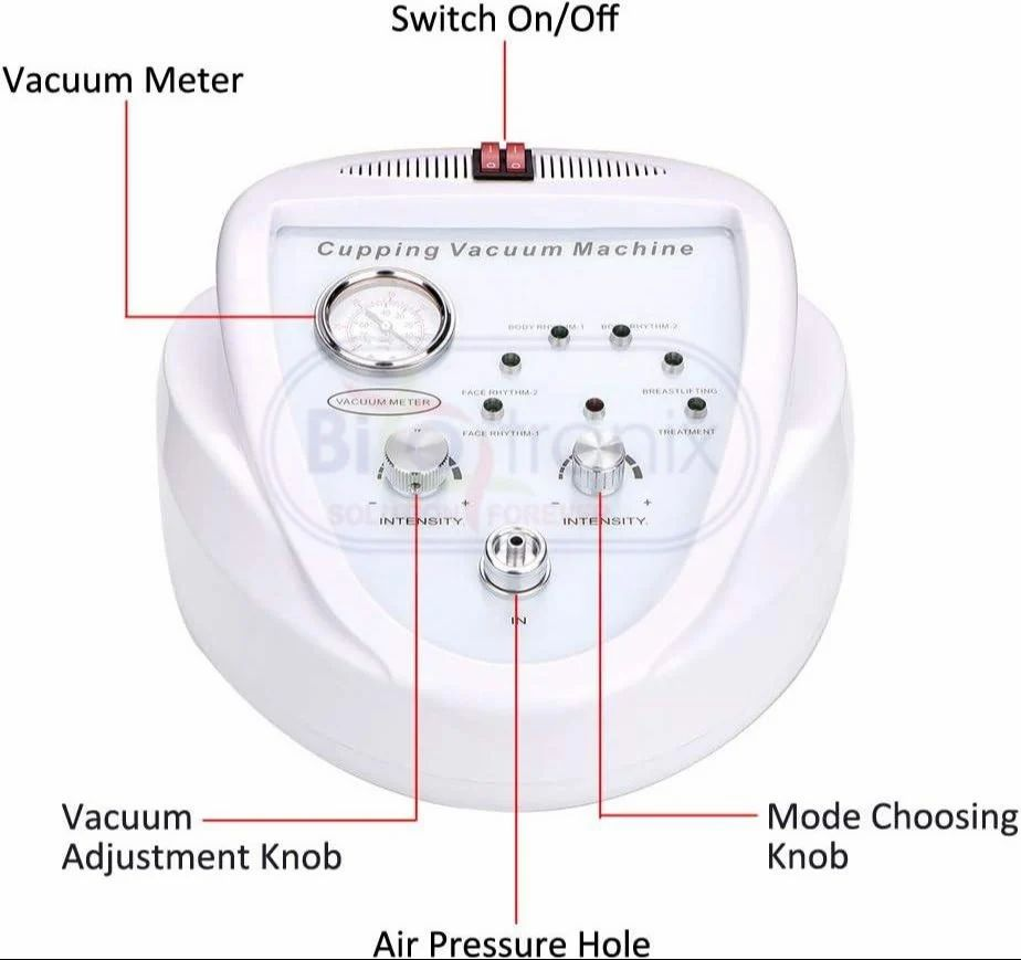Suction Pump Enlargement Therapy For Large Chest Vacuum Lift For The With Cups - Color: White