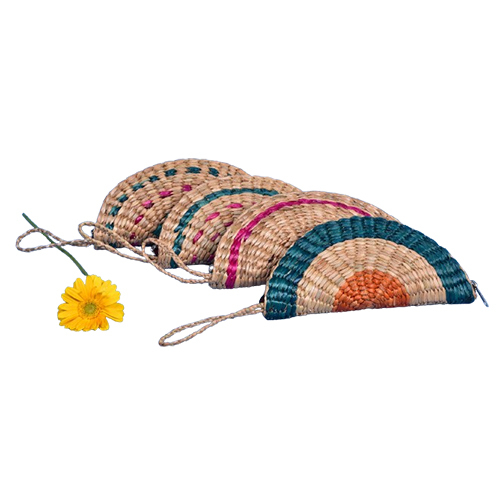 Water Hyacinth Ladies Purse - Grass Material, Spacious Interior, Available in Various Colors | Modern Handle Design, Warranty Included