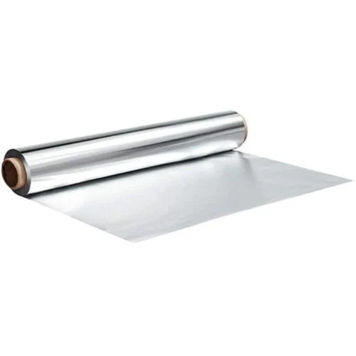 125m Silver Aluminium Foil Roll - 100m Length, 2 Inch Width | Food-Grade, Soft Temper, Polished Finish, Elegant for Catering & Storage