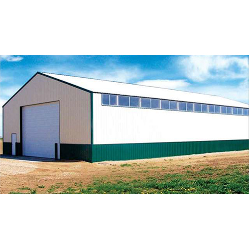 Industrial Steel PEB Structure - Durable Steel Frame, Custom Color Options | PVC Door, Steel Sliding Windows, Concrete Floor