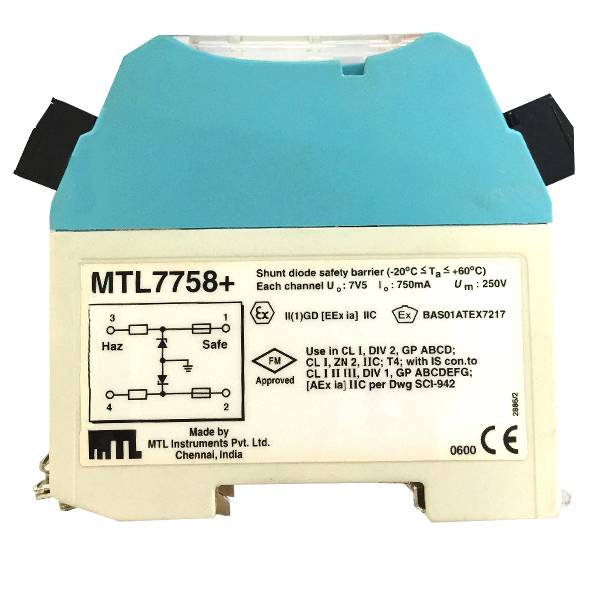 Intrinsically Safe Isolators -Zener Barriers - Color: Blue