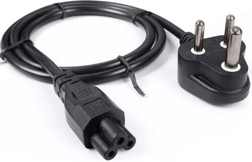 Laptop Power Adapter Cord - C14 to C5, 6 in. Length, Black | 18 AWG, 7A/125V or 2.5A/250V, Reduces Cable Clutter
