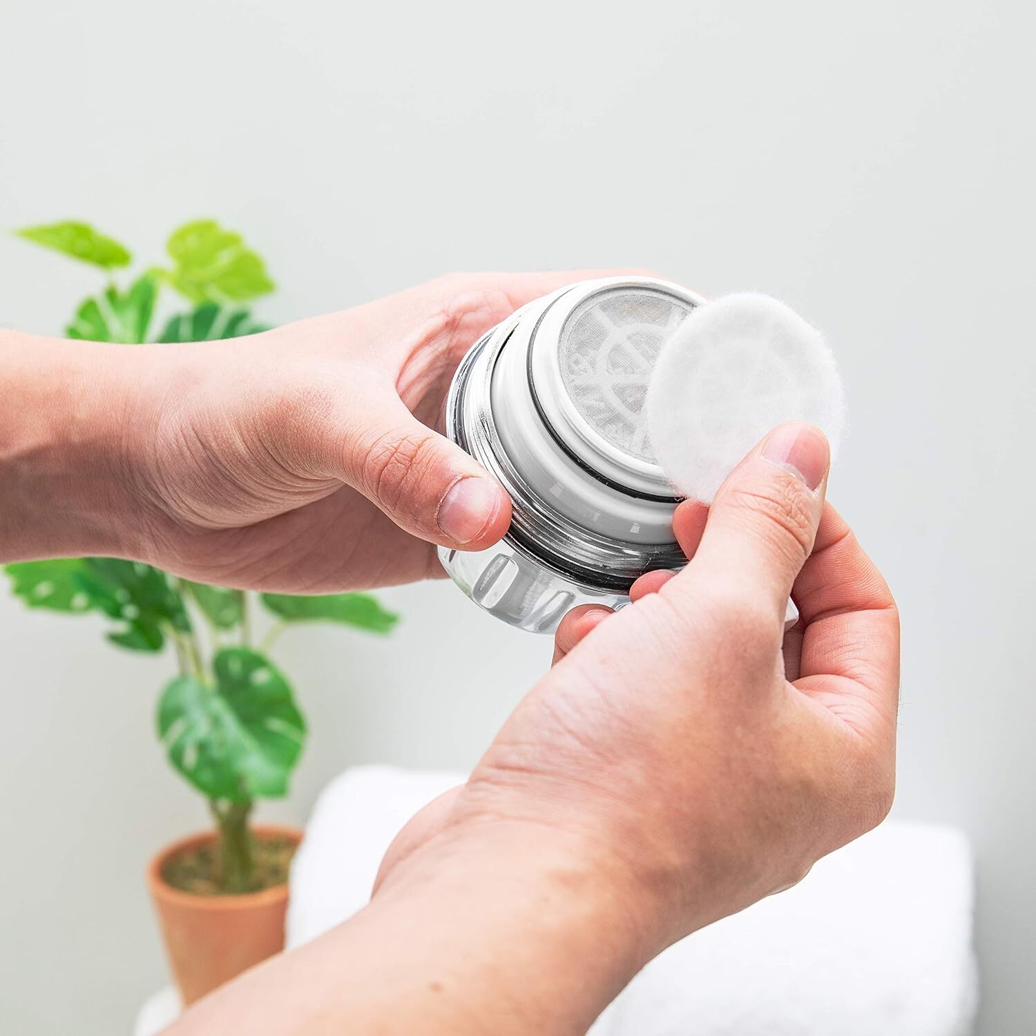 Aquabliss Hd Heavy Shower Filter - Stainless Steel, 6x3 Inches, Silver | Easy Installation, Healthier Hair, Improved Skin, Stronger Nails, 8 Gpm Flow