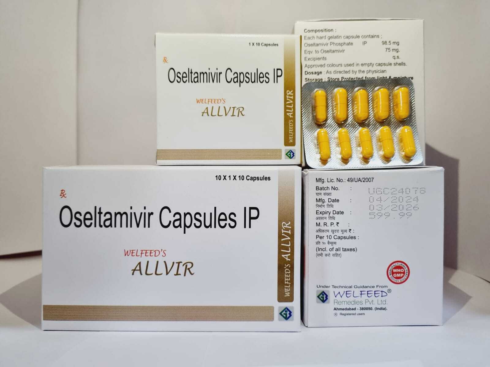 75mg Oseltamivir Capsules Ip General Medicines