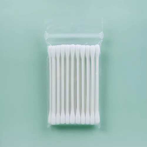 Bamboo Cotton Swab Buds - 100% Cotton, Small & Medium Tips, White Color | Soft Touch, Eco-friendly Seal Pouch Packaging