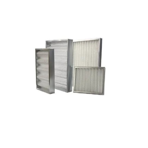 Air Handling Filters - Metal, 560x620x50 Mm , Pleated Synthetic Fiber Media, 99% Efficiency, Low Pressure Drop, Double Open End Cartridge