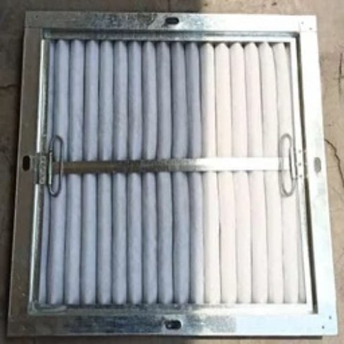 Air Handling Filters - Metal, 560x620x50 Mm , Pleated Synthetic Fiber Media, 99% Efficiency, Low Pressure Drop, Double Open End Cartridge