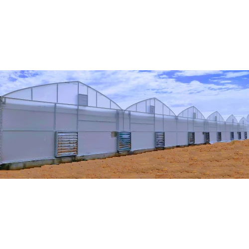 पैनल निर्माण गुंबदाकार पंखा और पैड ग्रीनहाउस