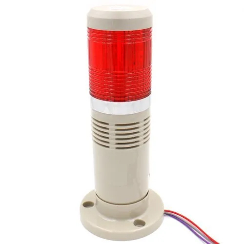 Flashing Tower Light - Durable Materials, 1-2.5 Feet Length, 2 Watt Power, 230 AC Volt | High Visibility for Low-Light Industrial Applications