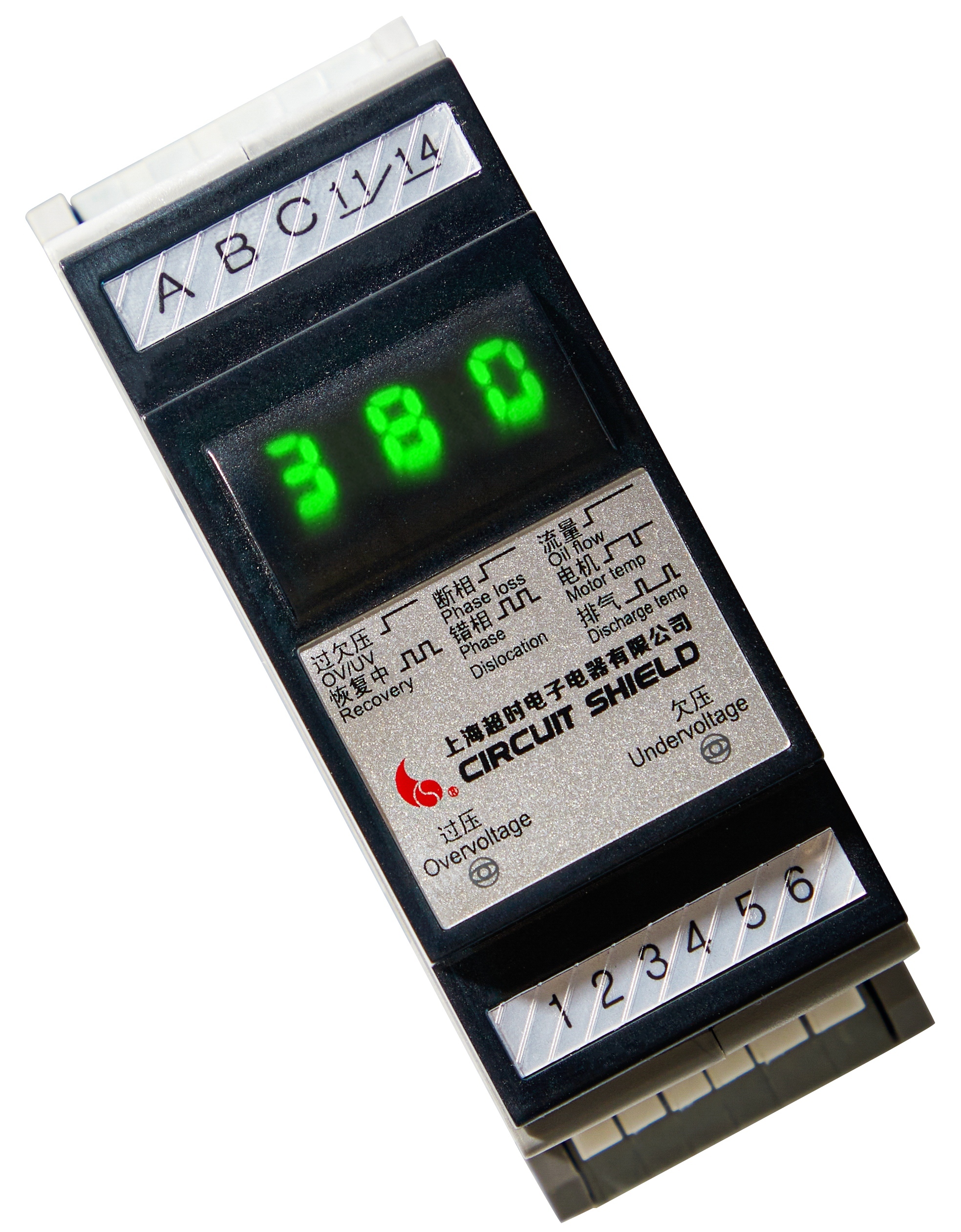 Abj3-28 Three-phase Ac Protector - 88x33x68 Mm, Grey | 380v Industrial Use, Ov/uv Protection, Phase Loss & Voltage Unbalance Safeguards, 18-month Warranty, 100g Weight