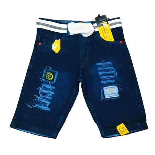 Mens Denim Shorts - Denim Material, Available In Multiple Sizes, Multicolor Option | Zipper Closure, Timeless Plain Dyed Design