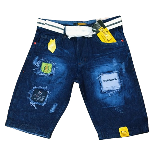Mens Denim Shorts - Denim Material, Available In Multiple Sizes, Multicolor Option | Zipper Closure, Timeless Plain Dyed Design