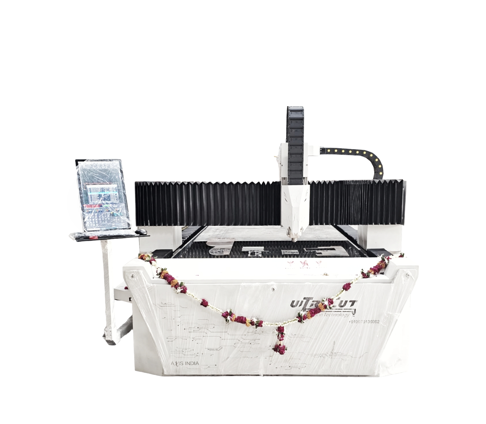 Automatic 1000 Watt Cnc Laser Metal Cutting Machine