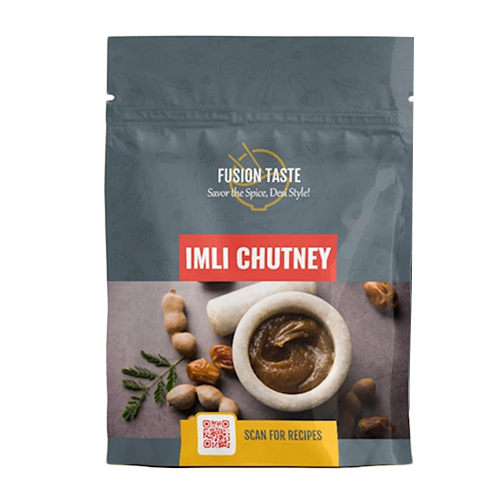 Imli Chutney Pouch - High-Quality PVC, Multicolor Design | Digital Printing, Embossed Surface, Warranty Included