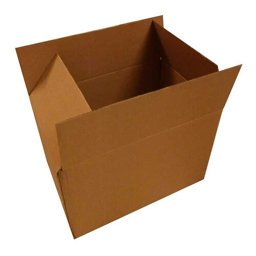 Double Wall 5 Ply Corrugated Box - Durable Paper Material, Customized Size and Design , Gloss Varnish Finish in Brown Color