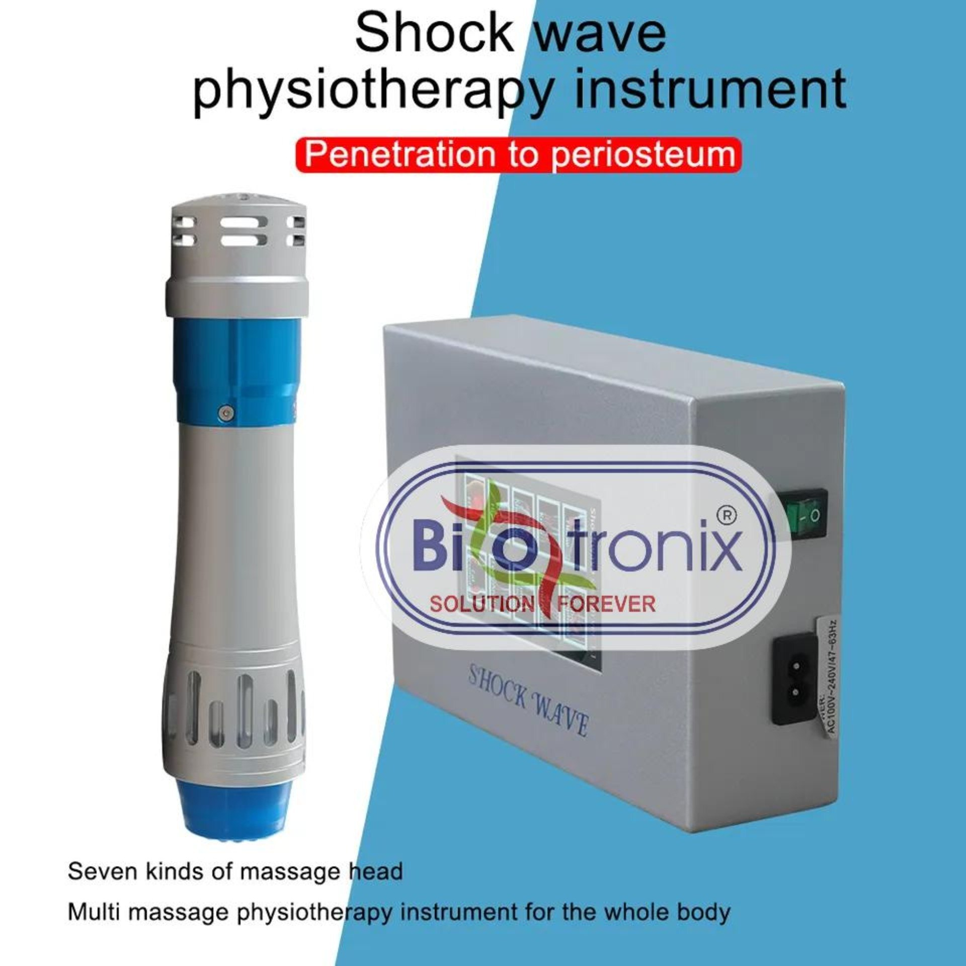 Shockwave Therapy For Physiotherapy Portable Digital Touch Screen