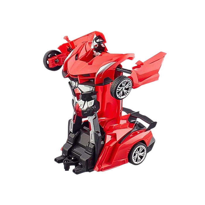 2 In 1 Automatic Robot Converted Remote Control Car With Light Scale 360a A A A Drifting Deformation Robot Car Toy Kids Boys 18035